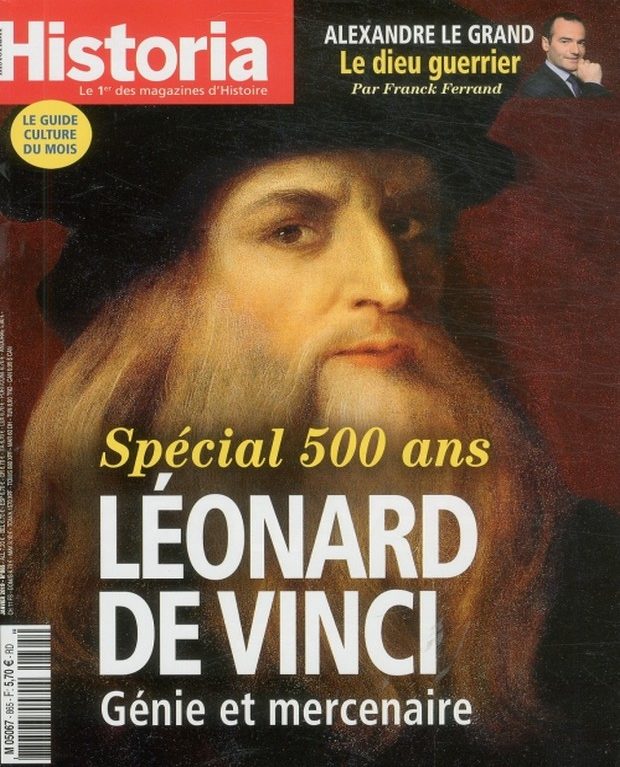 Historia s’intéresse à Léonard de Vinci